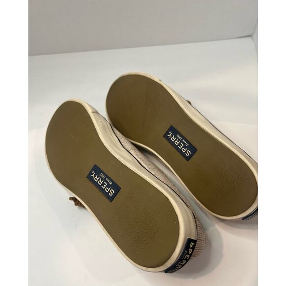 Sperry Pier View Women’s Cream Slip-On Canvas Sneaker Shoes Sz 8 - Picture 7 of 8